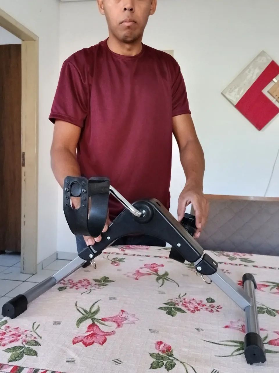 Mini Bike Ergométrica Braços e Pernas Com Painel - Foto 5
