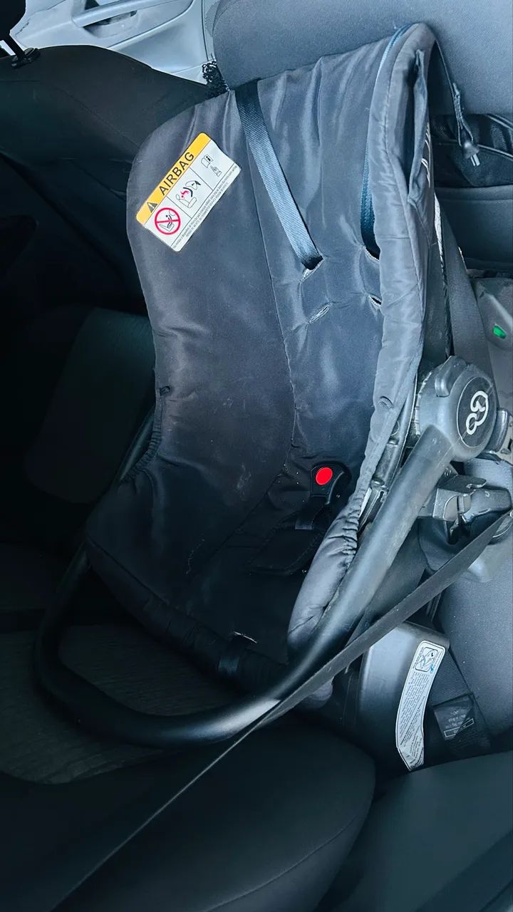 Carrinho bebê Moisés com bebê conforto e base Galzerano  - Foto 4