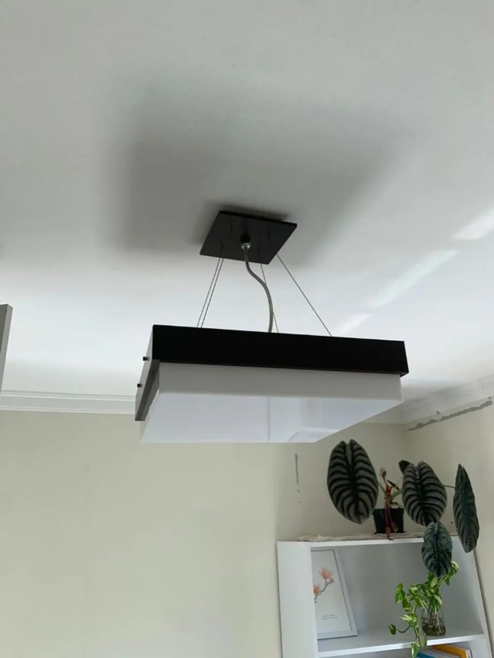 Lustre Pendente Retangular Moderno - 2 Unidades - Perfeito Estado - Foto 3