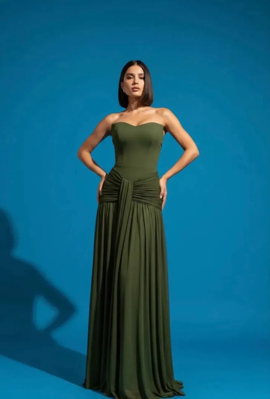 Vestido verde oliva  - Foto 3