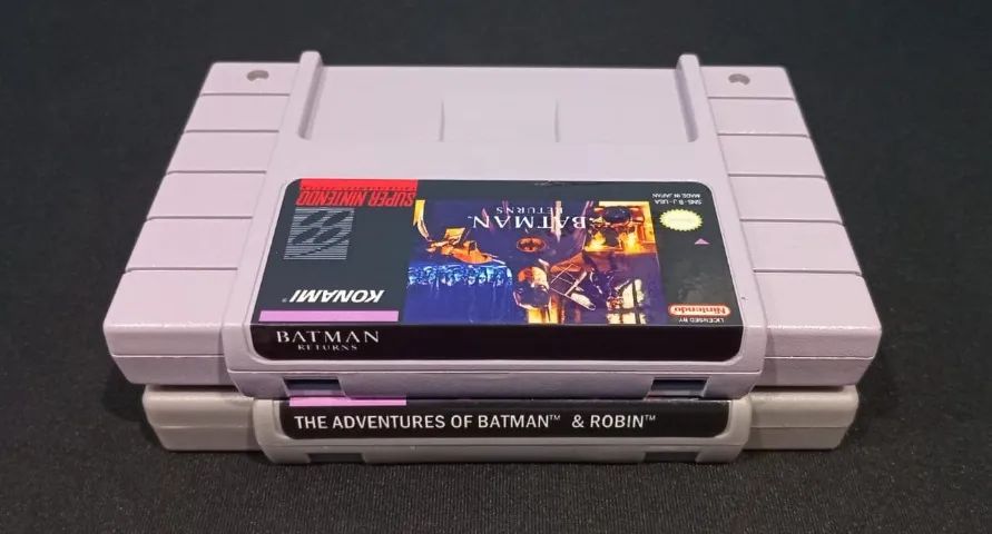 Cartuchos | Fitas de Super Nintendo Batman Returns e Batman e Robin - Foto 2