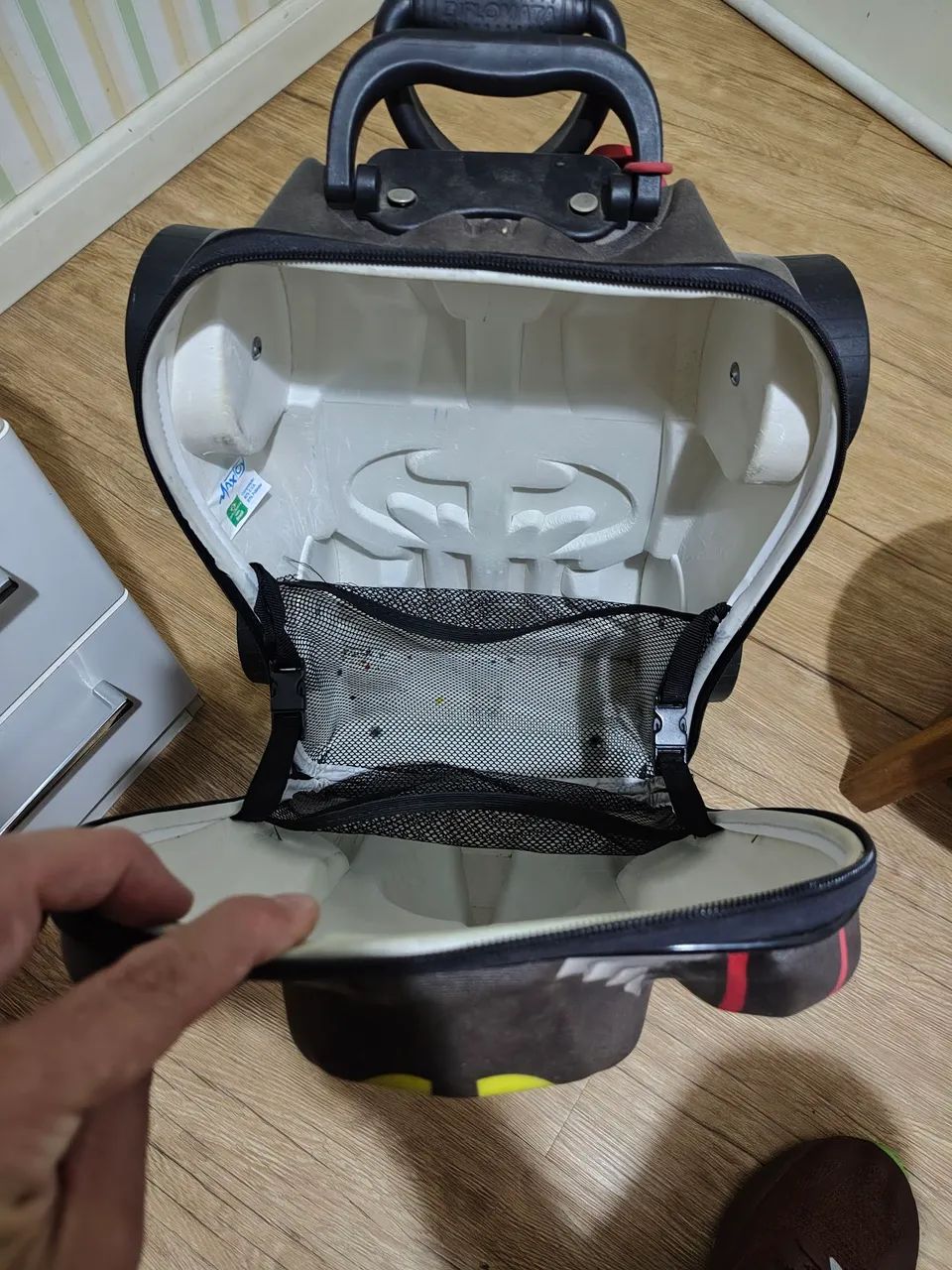 Mochila de Rodinhas Batman Chrome Wheels 3D - Foto 4
