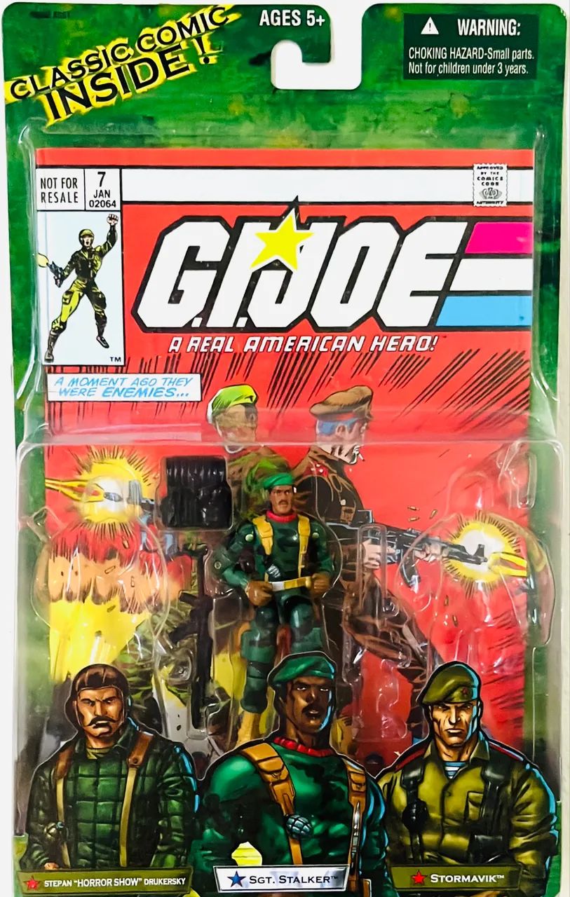 ミリタリー GIJOE JUNGLE STALKER FTV Stalker na cartela Gi joe - comandos em ação / Leia a descrição