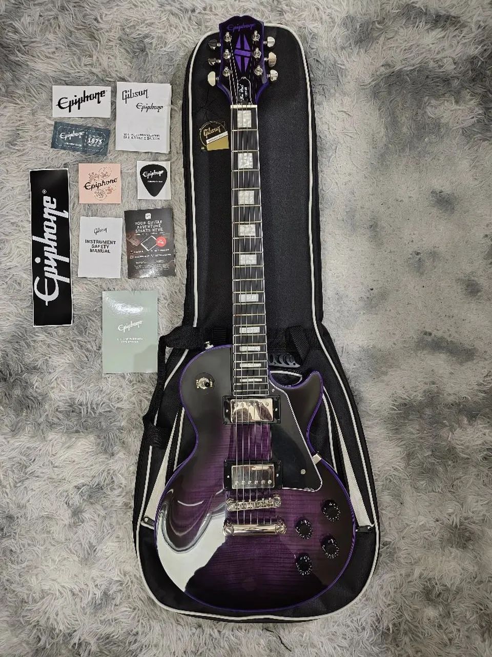 Guitarra Epiphone LP Custom Widow 