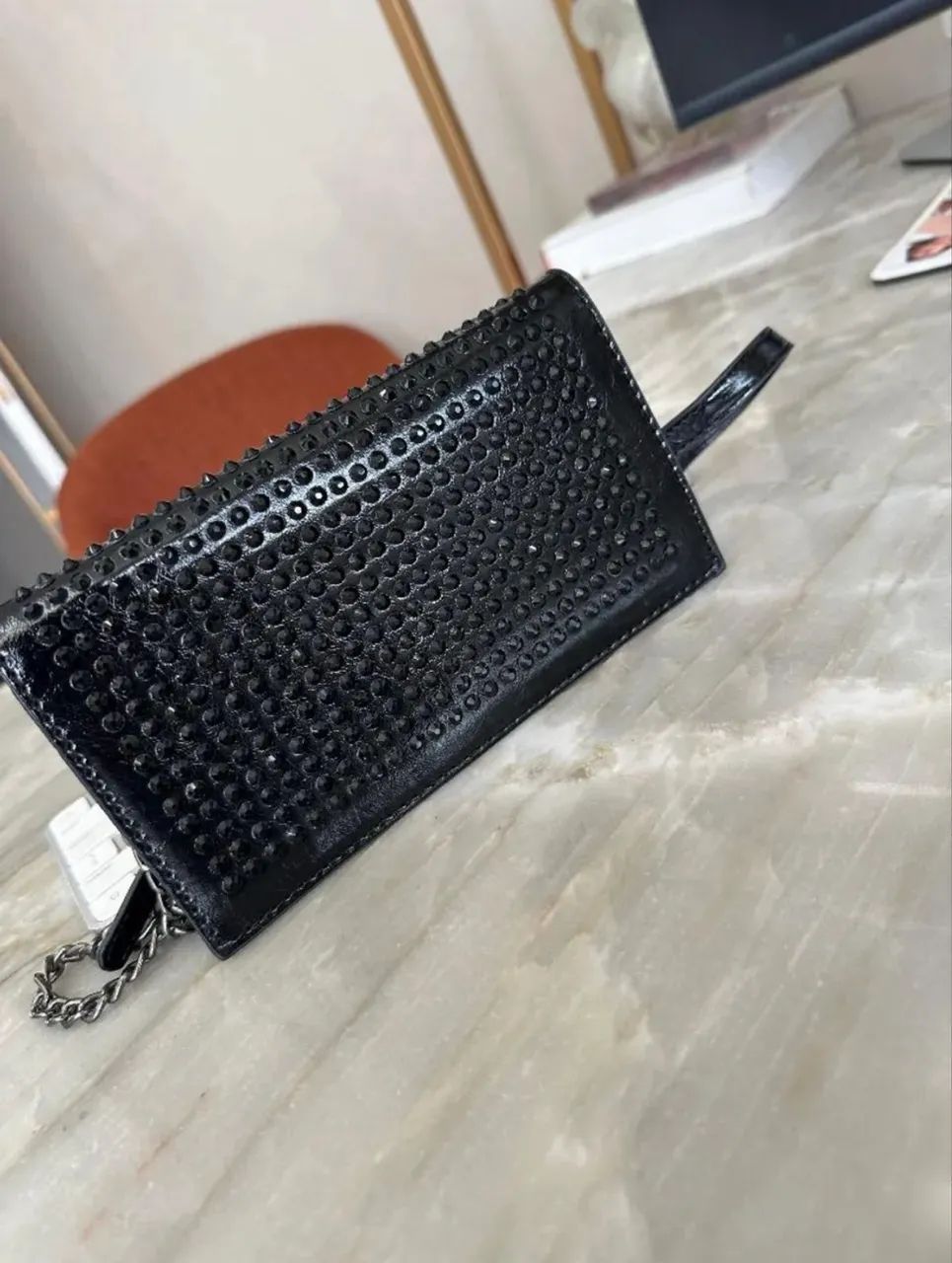 Bolsa preta com pedrinhas  - Foto 2