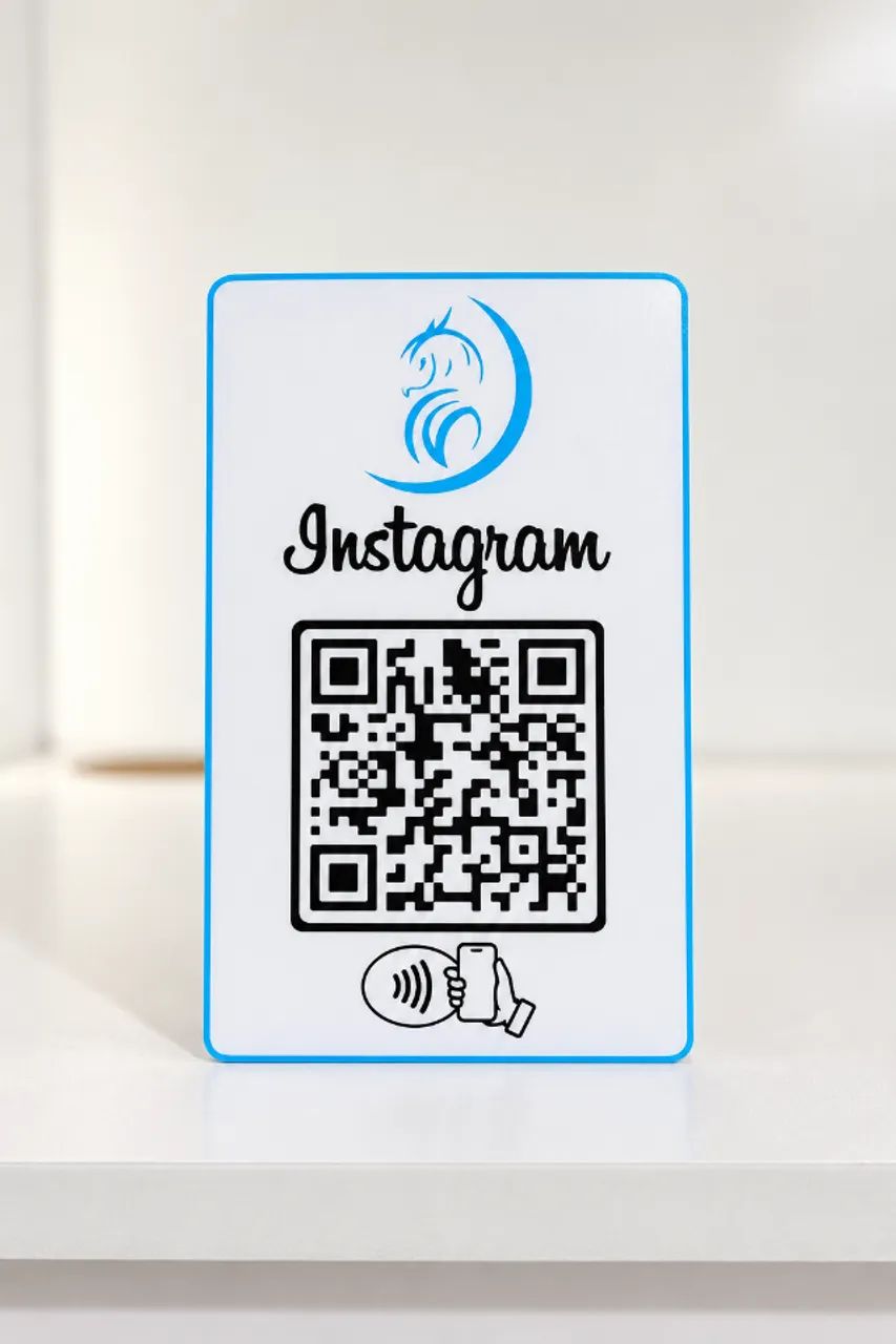 Plaquinha Instagram com QR Code + NFC Personalizada! - Foto 2