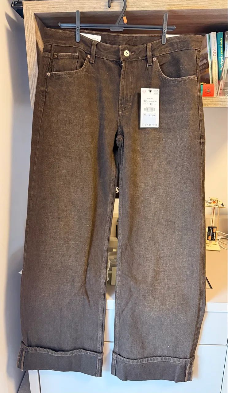 Calça marrom Zara Cintura média  - Foto 2