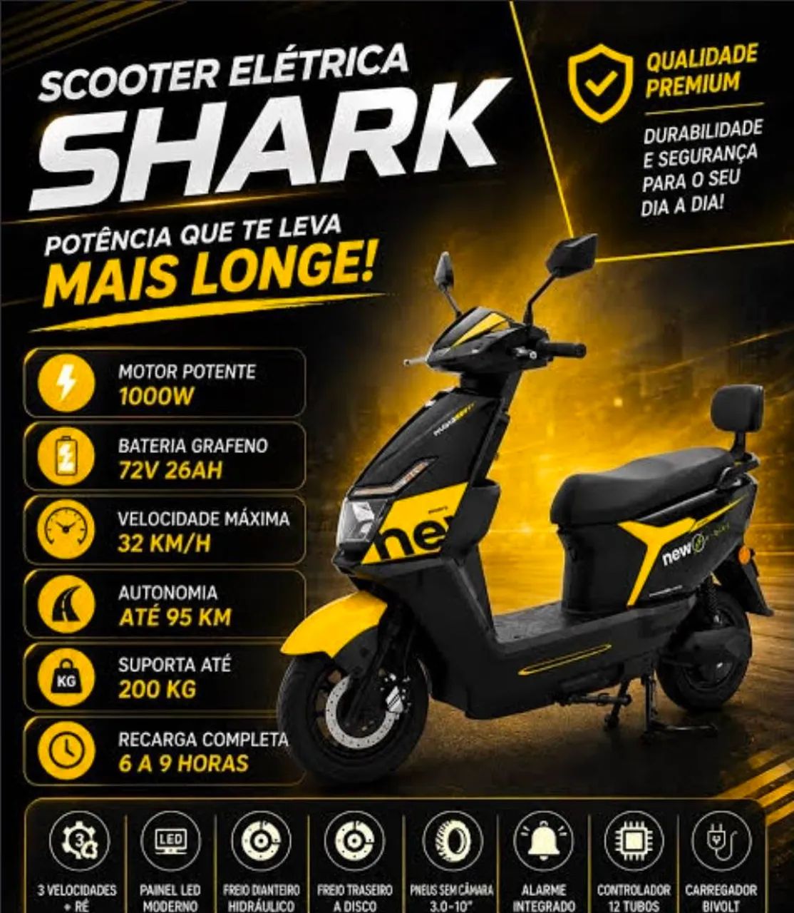 Scooter elétrica ..... imperdível 