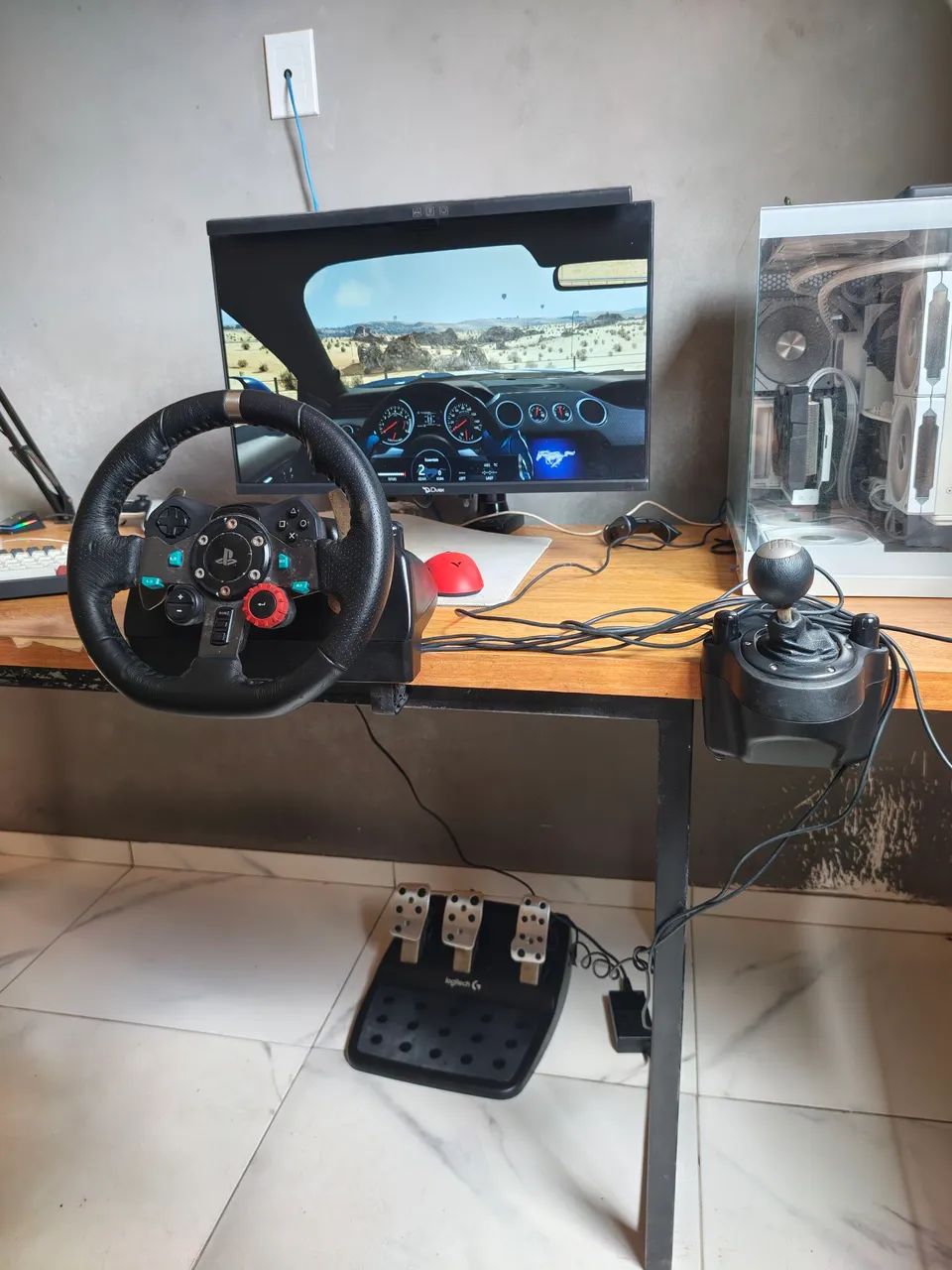 Volante logitech g29 + câmbio 