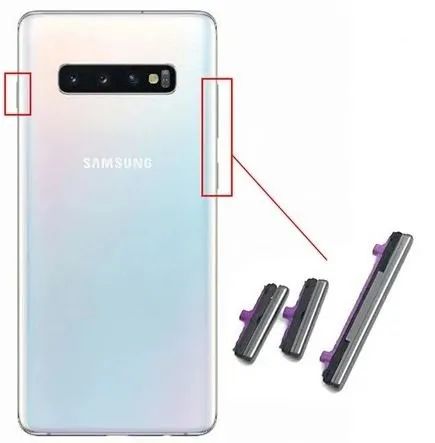 Botões Externos Botão Power E Volume Para S10 S10+ Plus Grafite