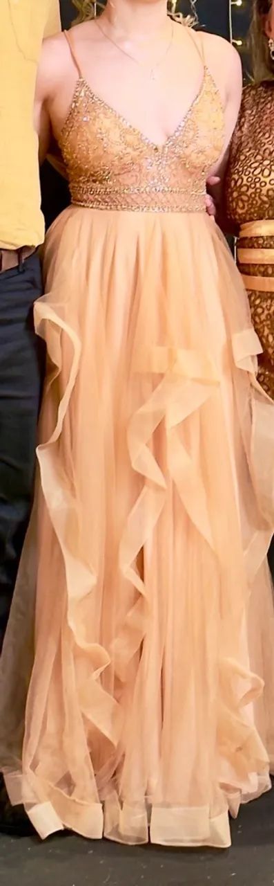 Vestido de festa dourado - Foto 3