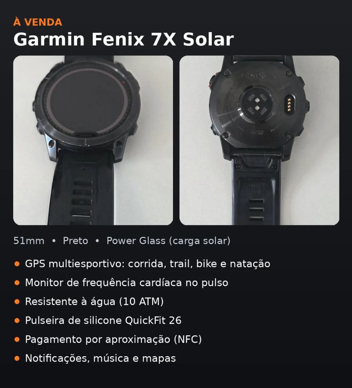 Garmin fenix 7x solar