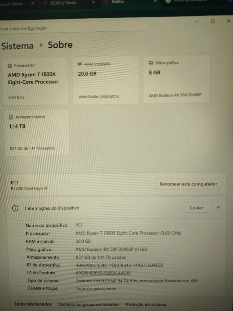 CPU Gamer Ryzen 7 + RX580 - Foto 5