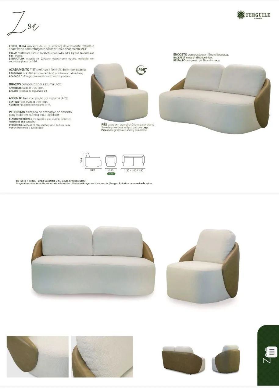 Poltronas giratória 