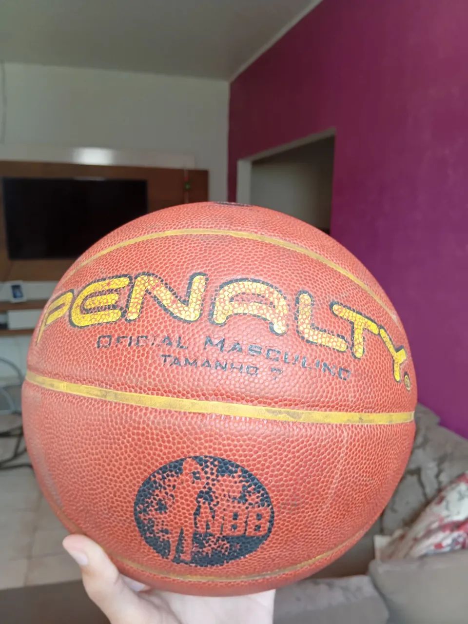 Bola de basquete Penalty crossover tamanho 7.8 - Foto 3