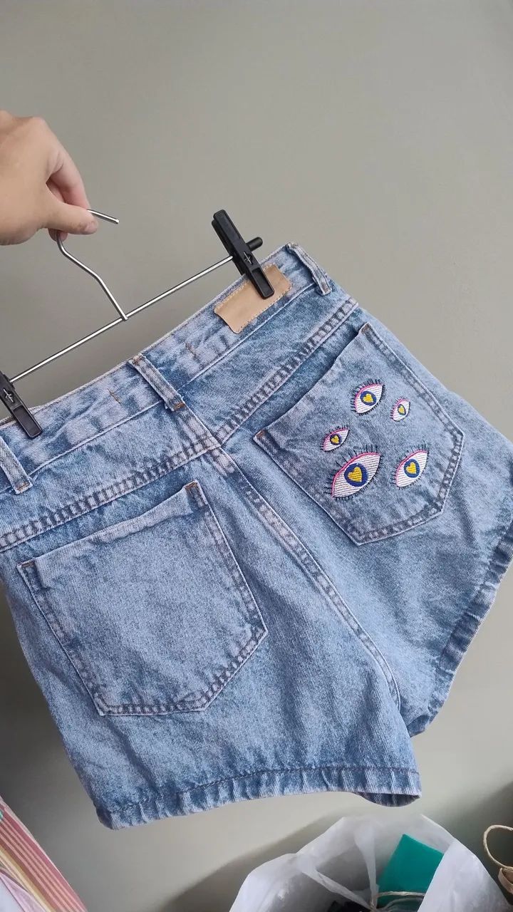 Shorts cintura alta 36 - Foto 2