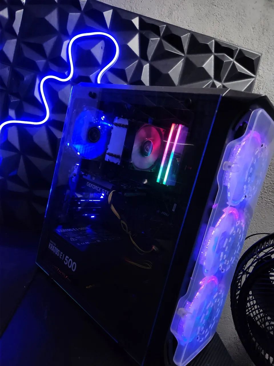 PC Gamer Ryzen 5 2600 + GTX 1650 4GB | 16GB RAM RGB | SSD | Lindo e pronto pra jogar - Foto 4