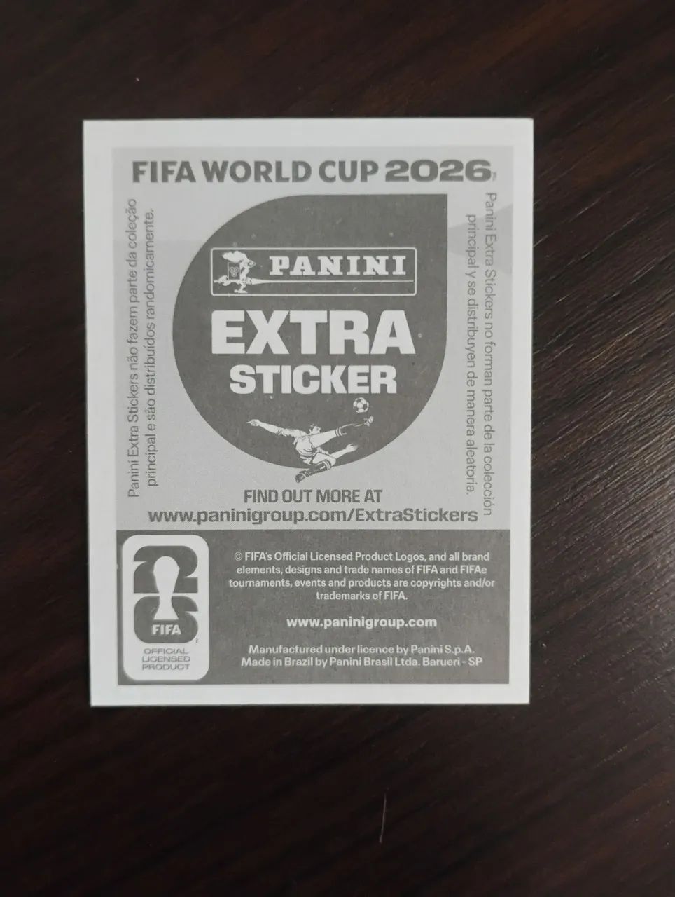 Figurinha Messi extra Sticker Gold  - Foto 2