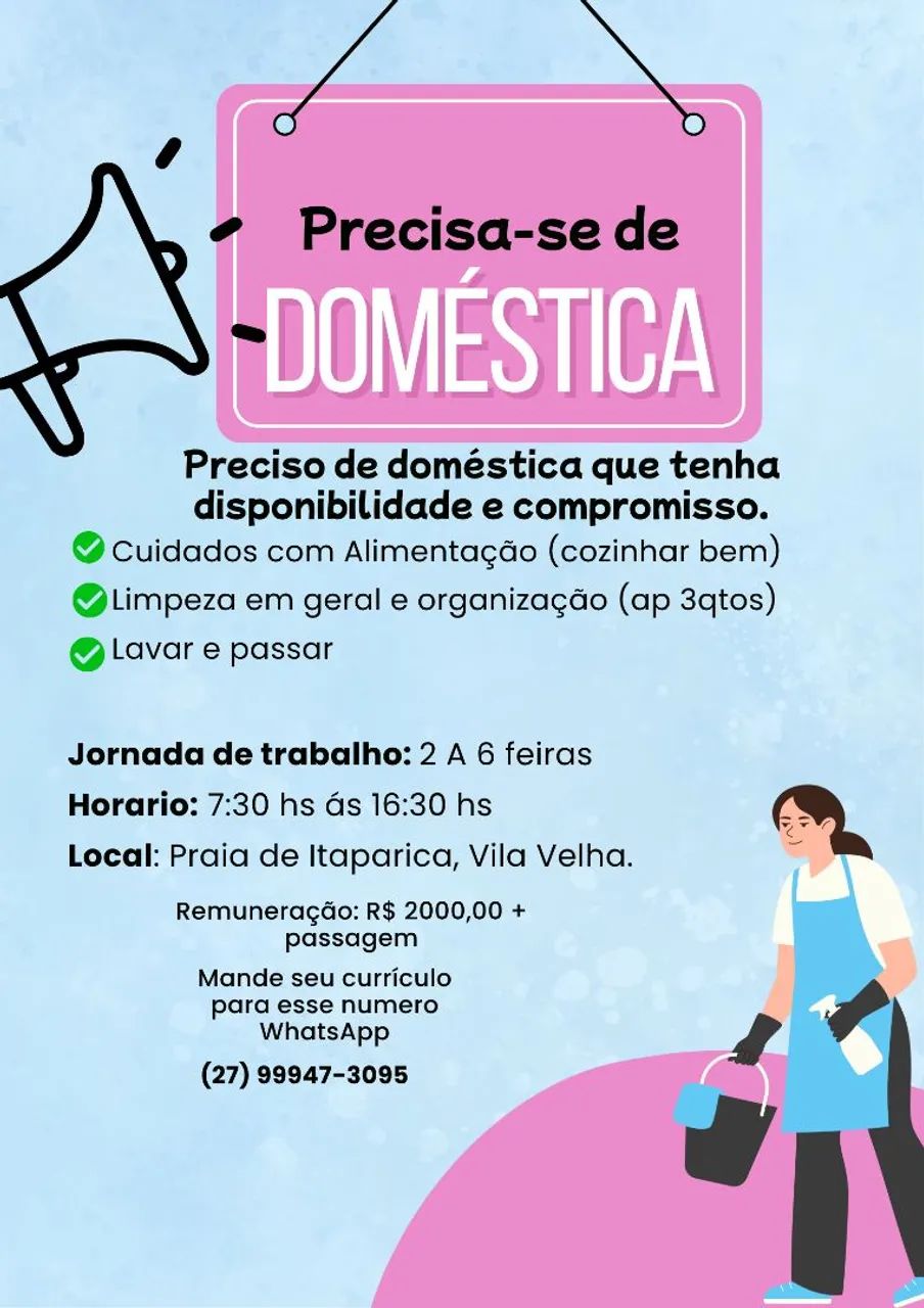 Vaga de doméstica