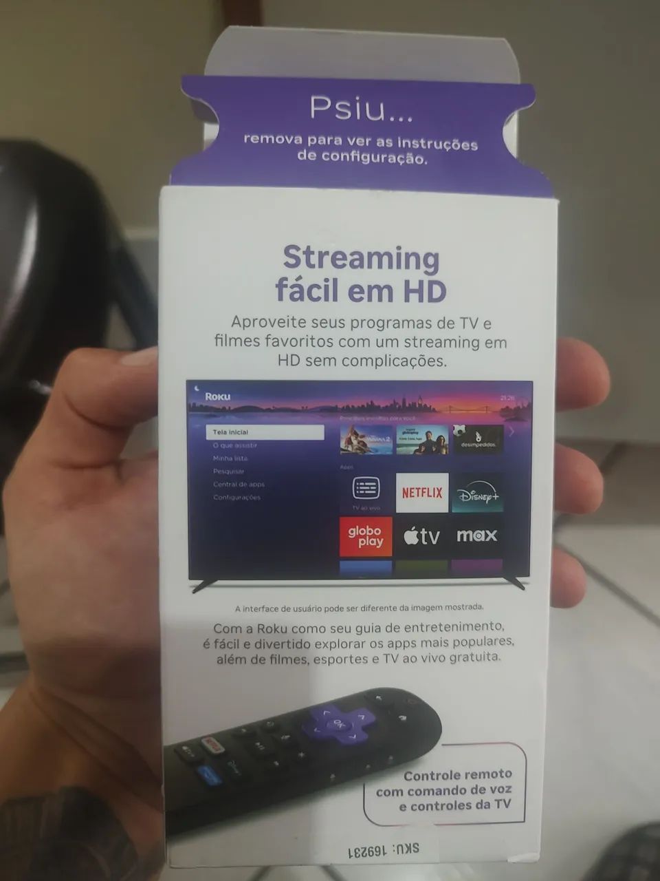 TV Philips 40" + aparelho streaming Roku - Foto 4