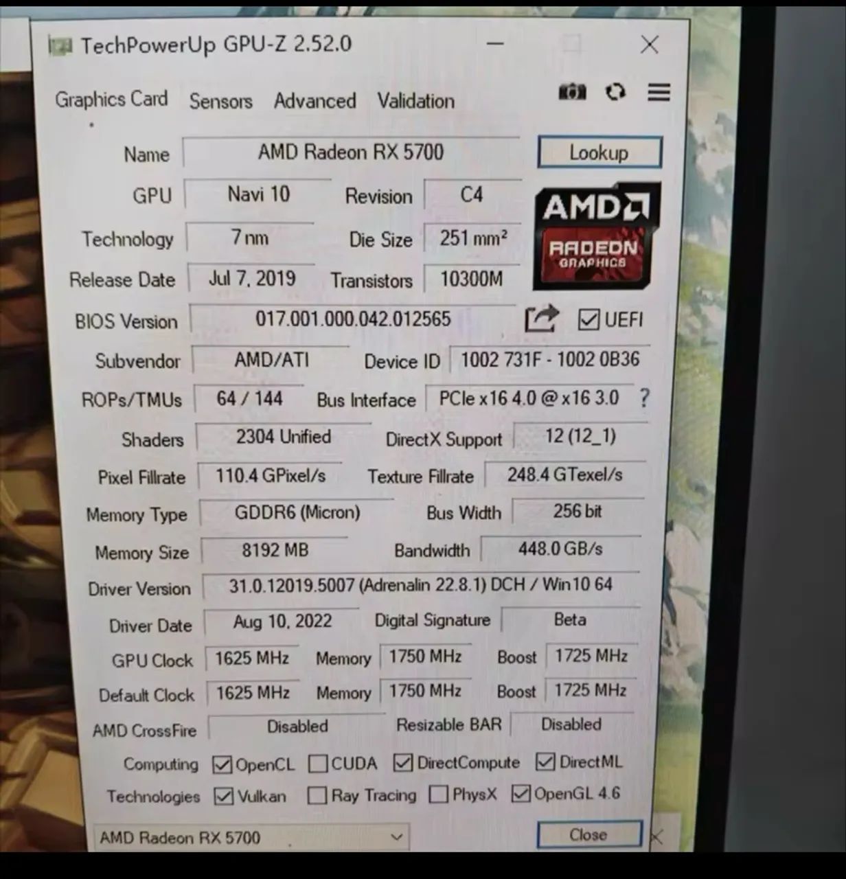 Placa de video RX5700 8GB Placas gráficas GPU GDDR6 128 bits - Foto 4