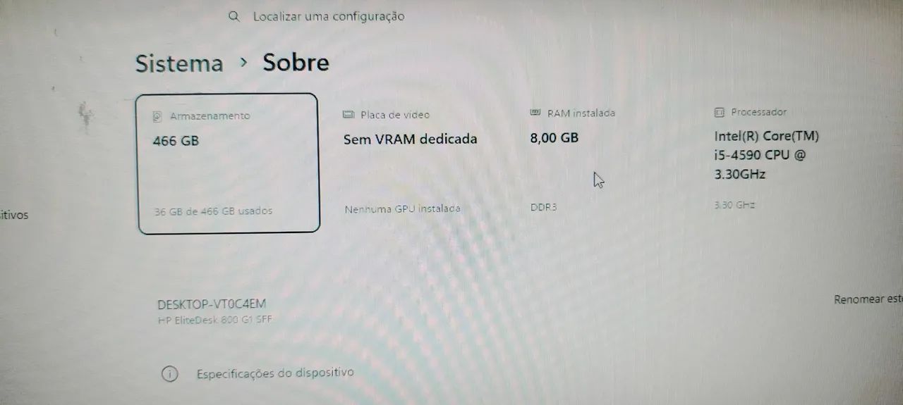 Computador HP Intel I5 4° GERAÇÃO - Foto 4