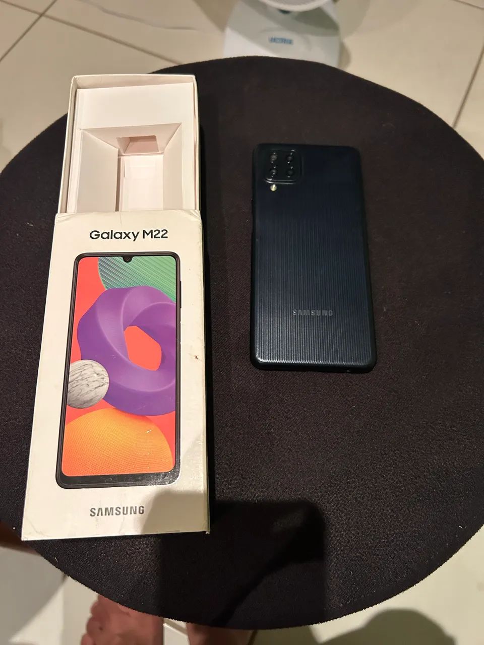 Samsung M22 com caixa e carregador original - Foto 4