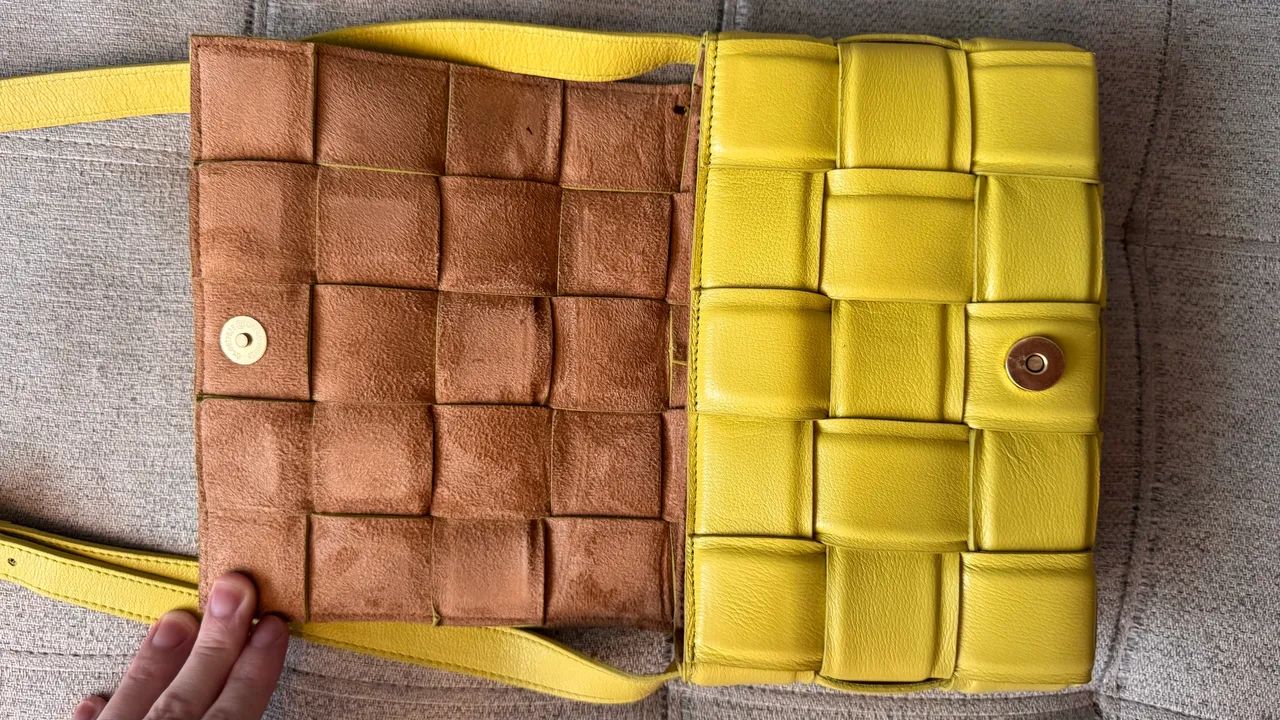 Bolsa Verde inspiração Bottega 