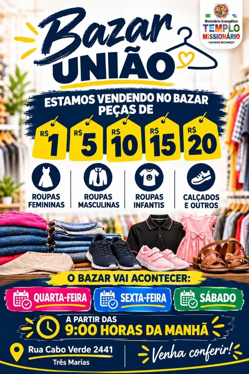 Roupas bazar