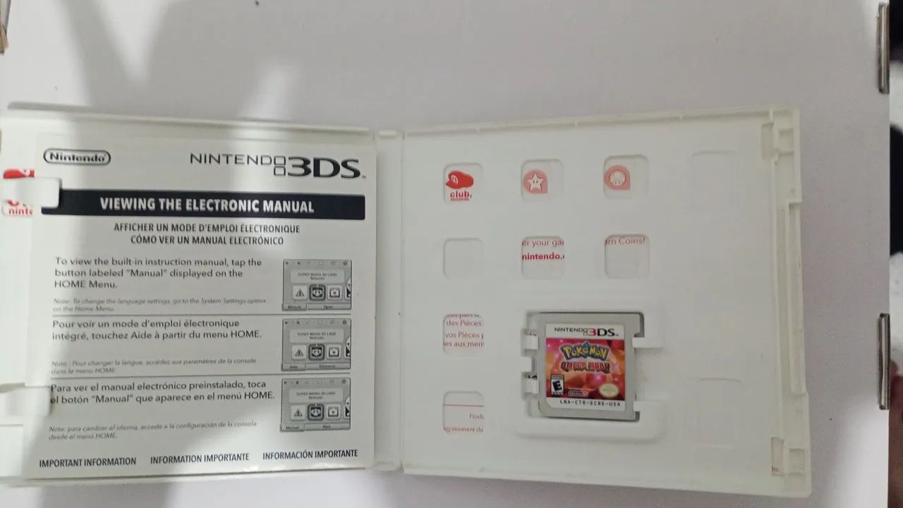 Pokémon Omega Ruby Cib Completo 3ds Capa/luva Pt-br Original