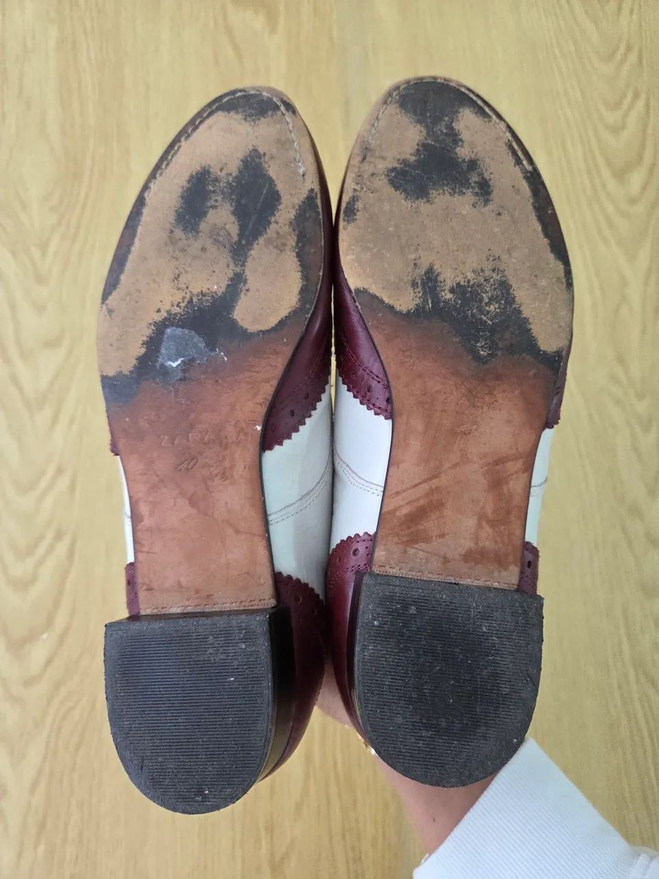 sapato oxford zara couro legitimo 38 - Foto 4