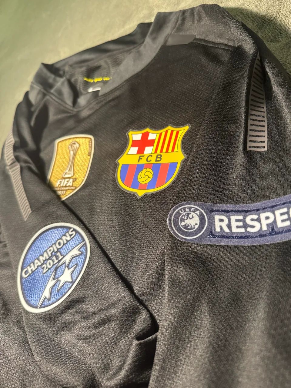 Camisa Barcelona 2012 - De jogo manga longa - Messi - Foto 3