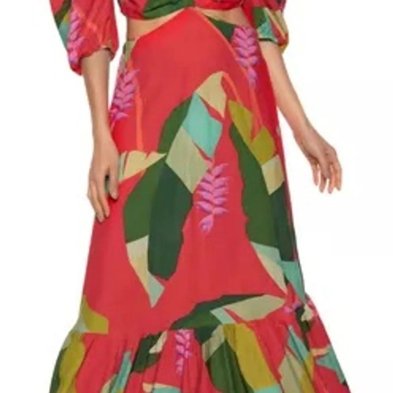 Vestido longo helicônia Farm - M/G - Foto 4