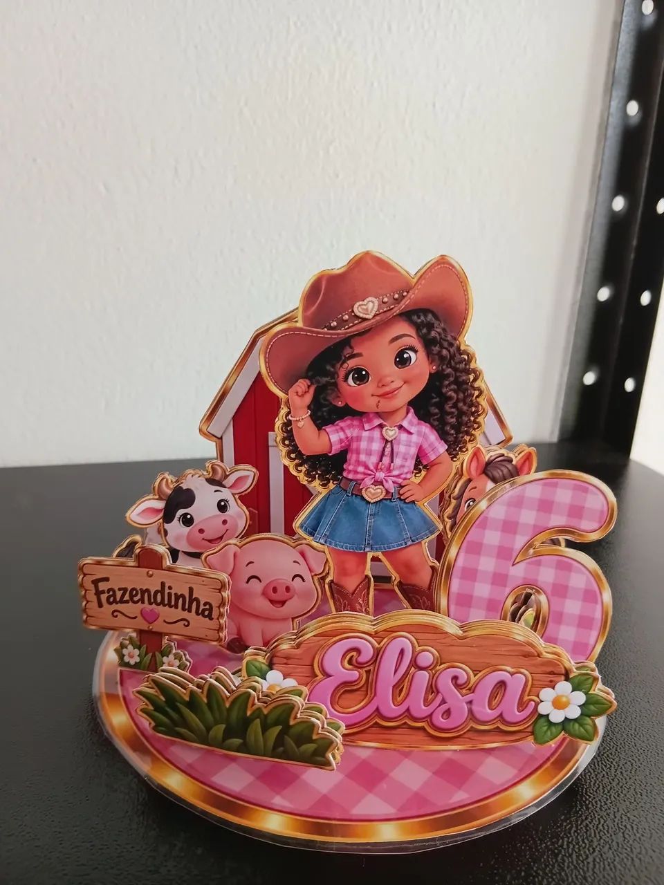 Topo de bolo cenário 