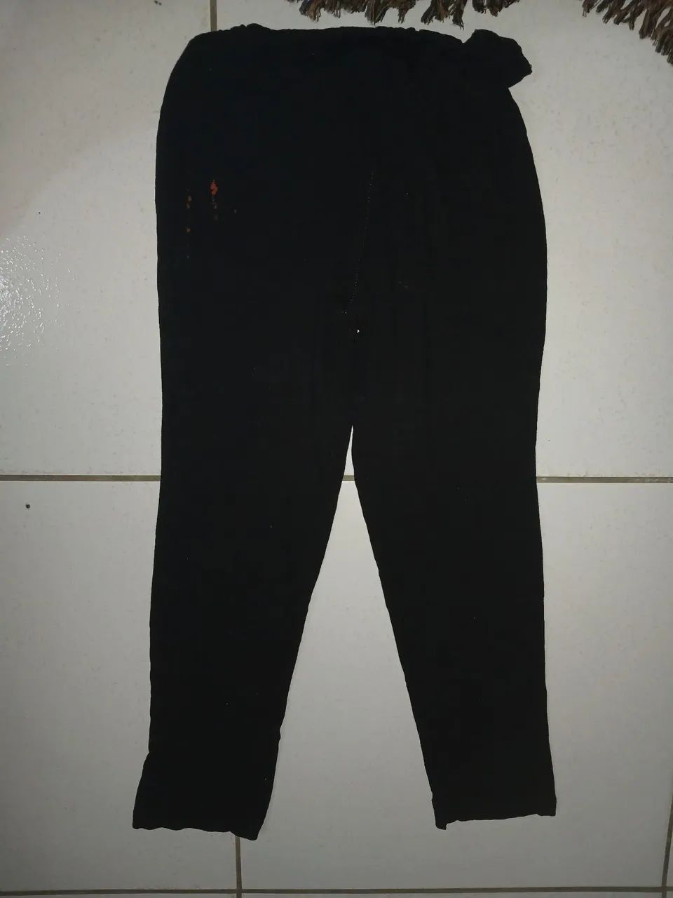 Calça Feminina Preta de Algodão - Foto 2
