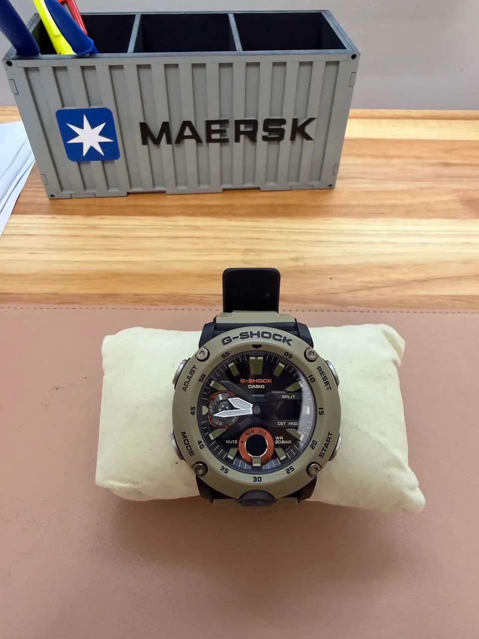 CASIO G-SHOCK G-2000D-8JF 中古 Relógio Casio G-Shock GA-2000 Original (Verde Militar / Carbon