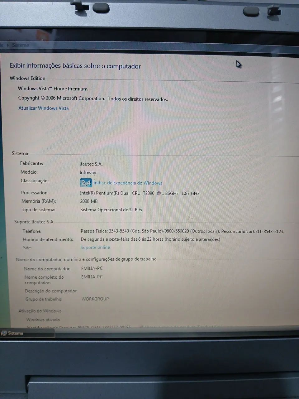 Notebook itautec  - Foto 3