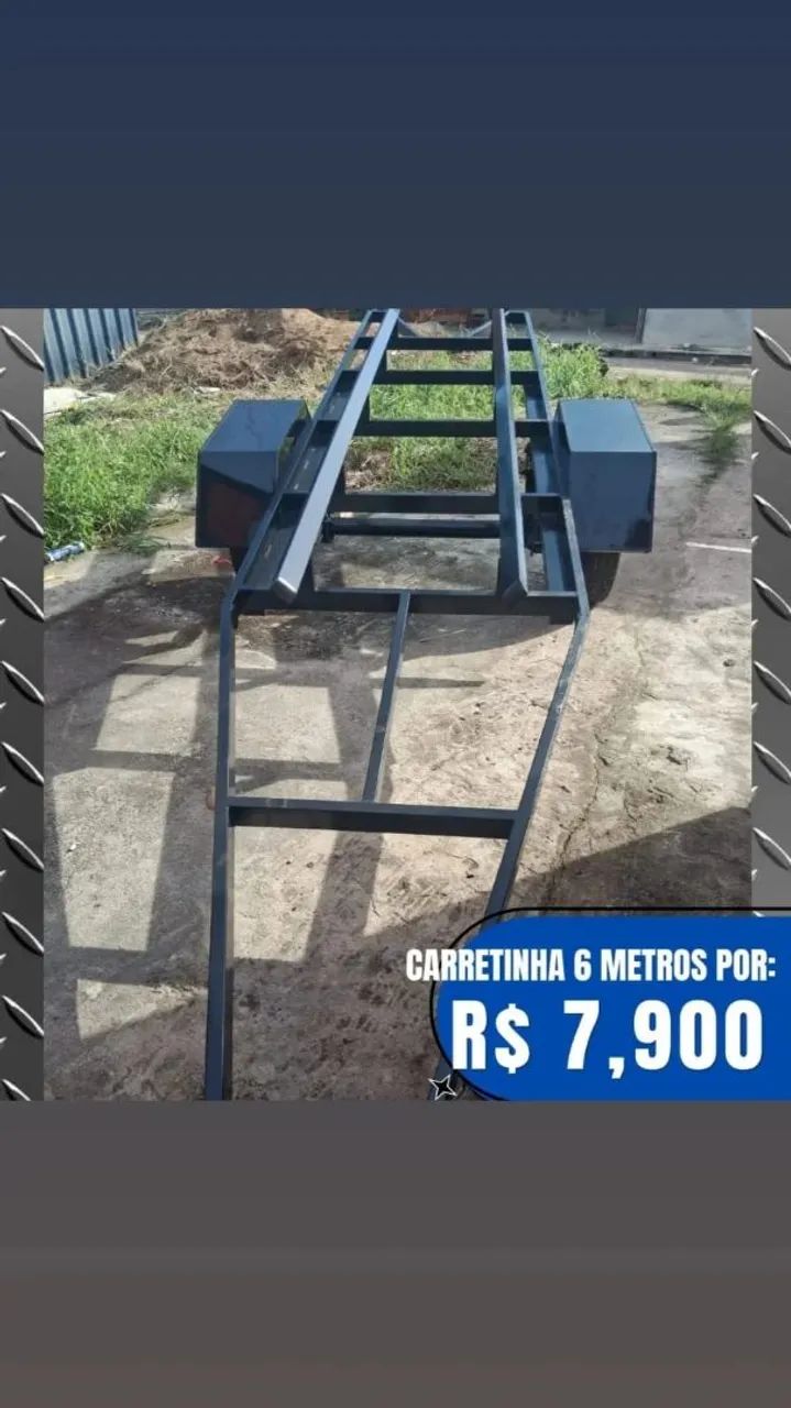 Carretinha pra barco / Jet ski ou moto - Foto 3