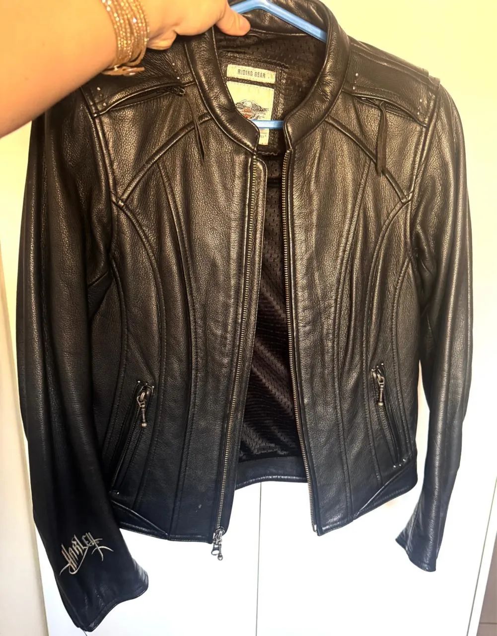 Jaqueta de couro feminina Harley Davidson - ORIGINAL - Foto 2