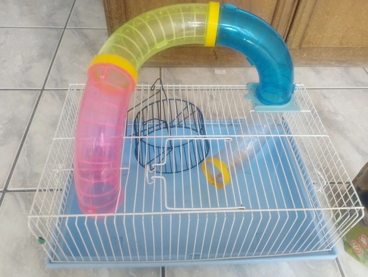 Gaiola de hamster +ração 