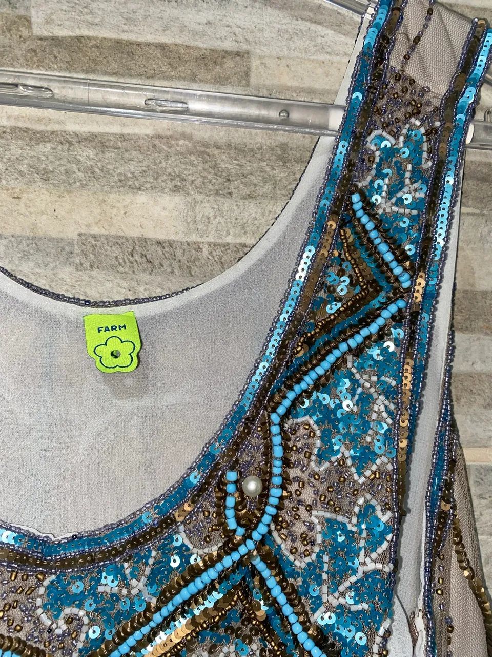 Blusa de lantejoulas da Farm  - Foto 5