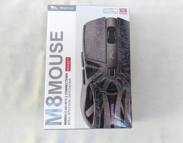 Mouse Gamer Smailwolf M8 Sem Fio Bluetooth 2.4g Com Base Rgb - Foto 4