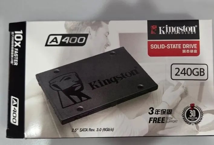 HD SSD Kingston A400 240GB 2.5 Polegadas SATA III para Laptop e Desktop