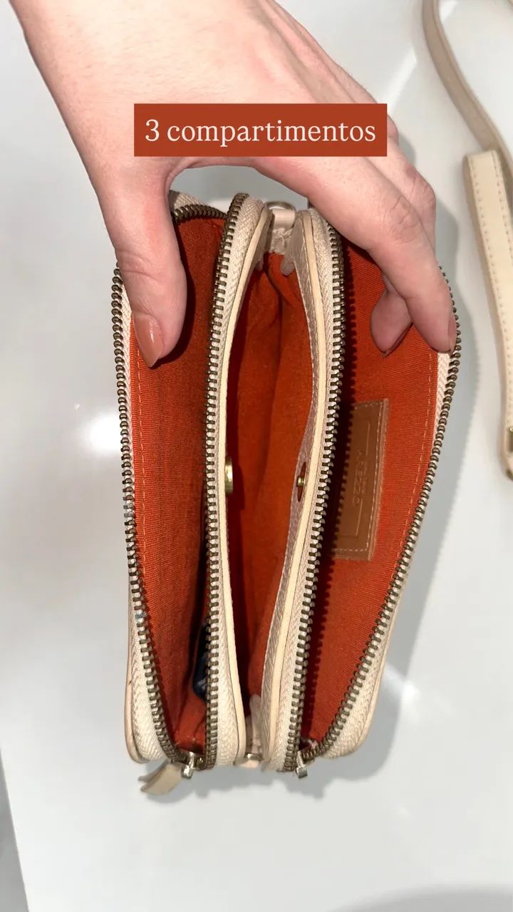 Bolsa Arezzo Bege/Off - Foto 4