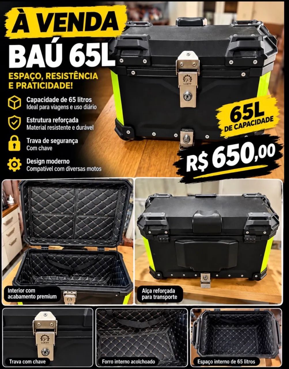 Baú de 65L 