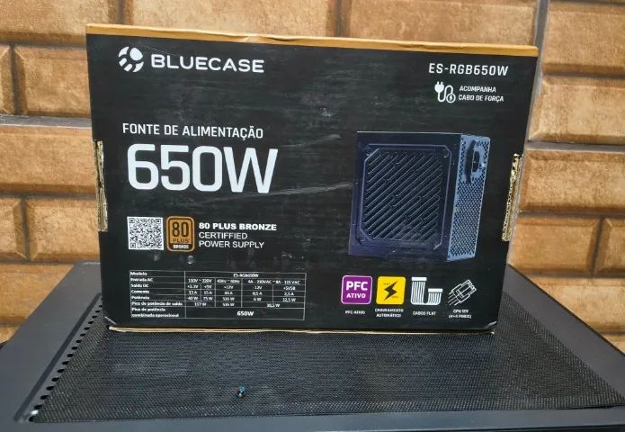 Fonte 650w 80 plus nova na caixa lacrada. - Foto 2