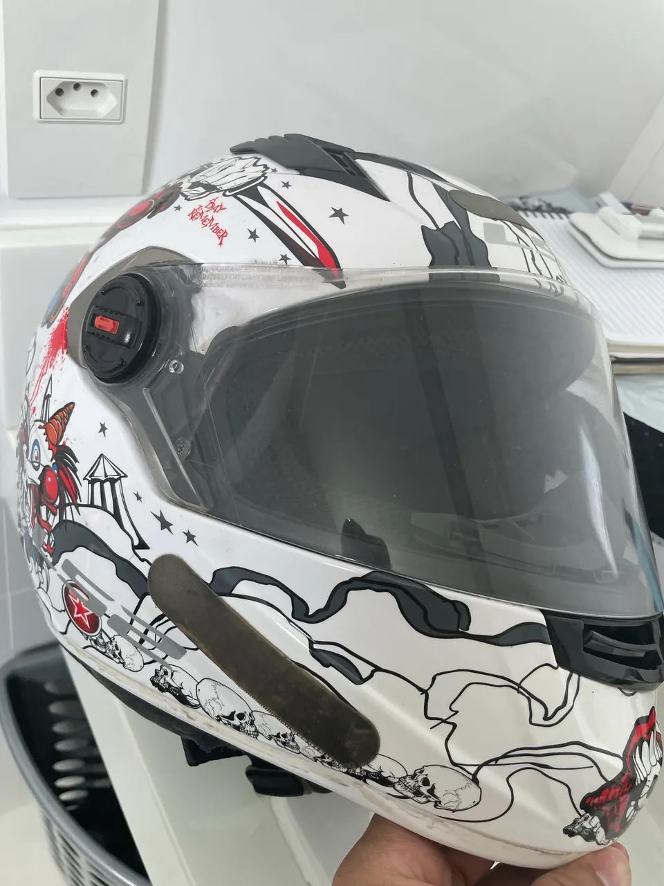 Capacete usado 