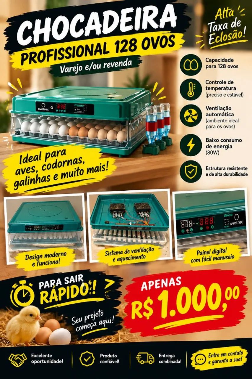 Chocadeira elétrica.