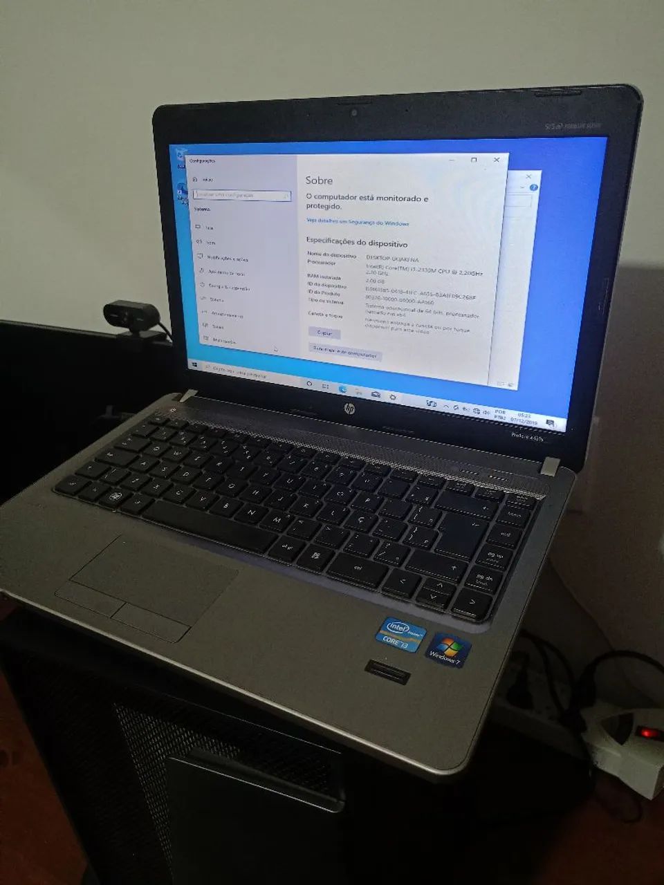 Notebook Hp probook i3 2th HD 500 gb - Foto 2