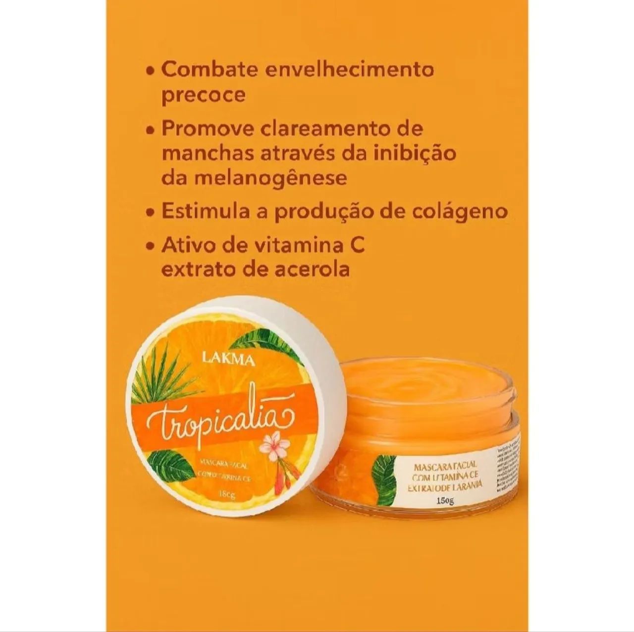 Mascara facial com vitamina C e extrato de laranja - Foto 2